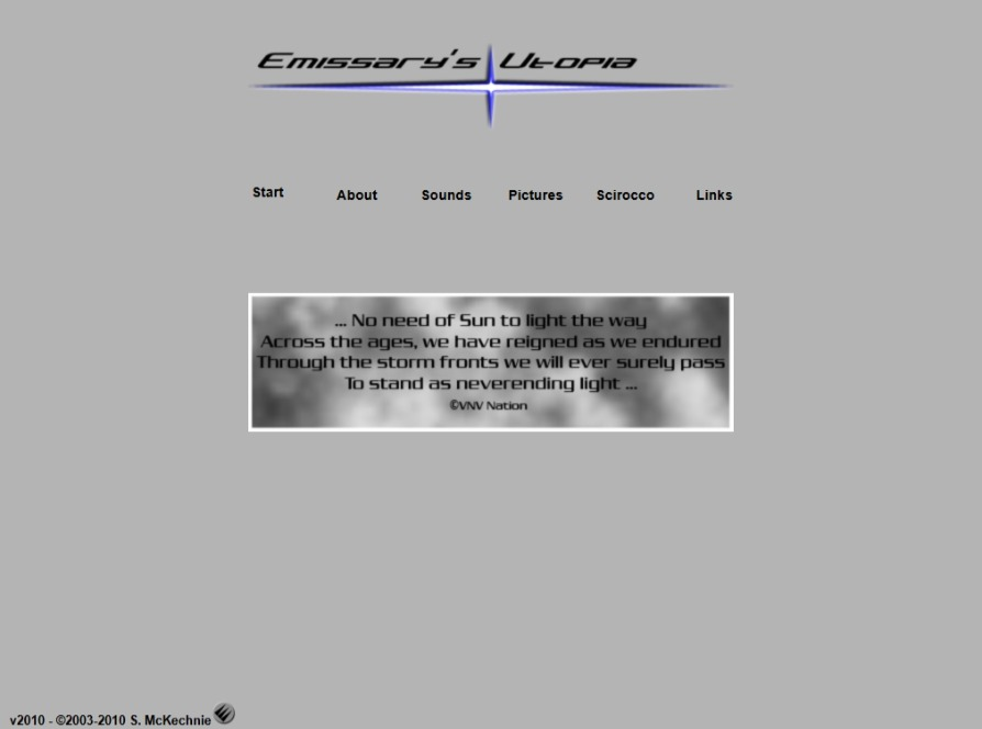 Screenshot emissary.de 2010