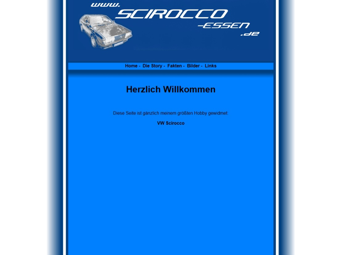 Screenshot scircco-essen.de 2009